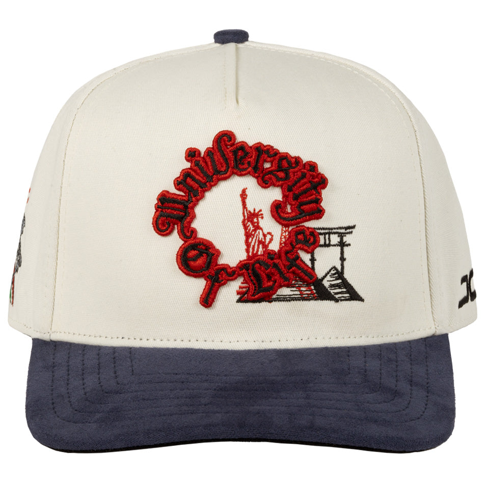 UNIVERSITY OF LIFE BEIGE NAVY