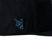 BLUE JC HATS MASK BLACK