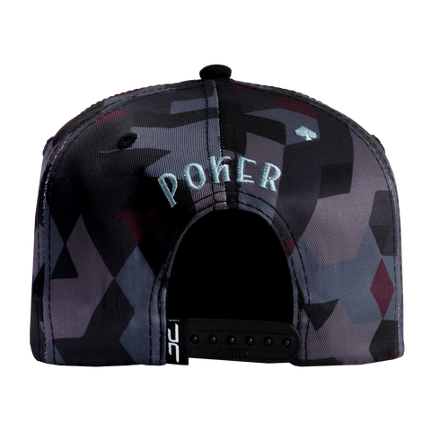 POKER CAMO BLUE/RED