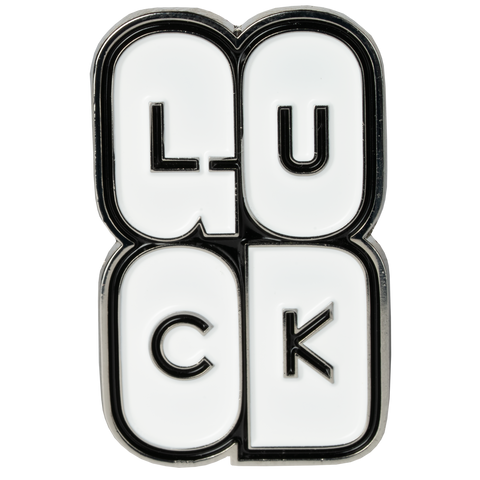 PIN GOOD LUCK WHITE